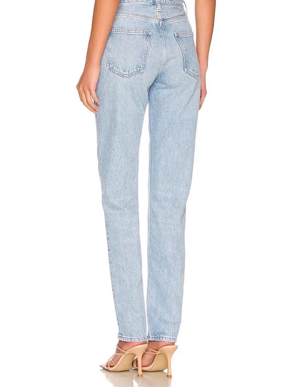 AGOLDE Lyle Low-Rise Slim Jeans in Switch Wash